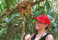 Meeting the locals in Peru on our South America Tours.