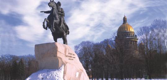 The Bronze Horseman in St Petersburg