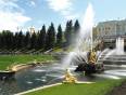 The fountains in the gardens of Peterhof Palace in St Petersburg