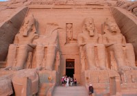 The mighty temple of Abu Simbel in Egypt