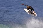 Surfing on the Atlantic coast of Morocco in Taghazoute