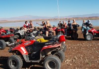 An on the go group after an exciting Quad bike ride
