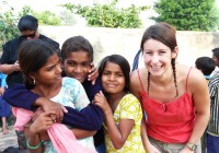 Indian children at a school in Perharsar