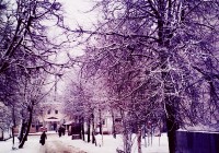 Pretty snow covered Vladimir in winter time