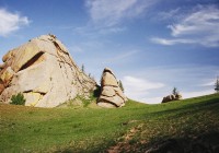 Unique granite rock formations in Terelj National Park, near Ulaan Baatar