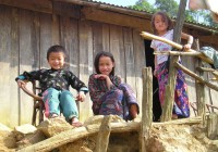 Local village children in Thailand