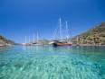 Gulet on the water, Mediterranean Turkey