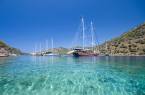 Gulet on the water, Mediterranean Turkey