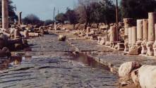 Pillar ruins at Umm Qais