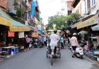 The bustling streets of Hanoi - the capital of Vietnam and the start of our Vietnam Tours