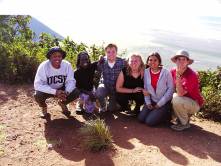 An on the go group by their overlanding truck