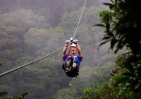 Ziplining in Costa Rica - one of the many things to do on our Group Tours in Central America
