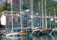 Sailing boats in Fethiye harbour