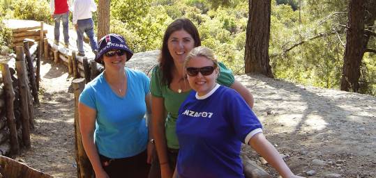 Walking the trenches of Gallipoli near ANZAC Cove
