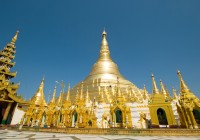 A beautiful golden temple in Burma's capital Yangon. 