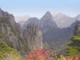 Panoramic view of the Mount Huang (aka Yellow Mountain) landscape