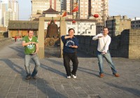 Practice Tai Chi on the medieval Old City Wall in Xi'an on one of our China Tours