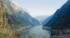 Boats sailing through the Lesser Three Gorges on the Yangtze River