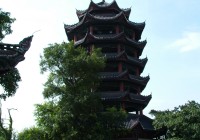 A Buddhist temple at the top of Mt Ming