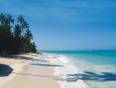 The white sands and azure waters of Nungwi beach in Zanzibar