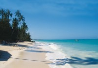 The white sands and azure waters of Nungwi beach in Zanzibar