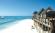 The beautiful white sandy beach of Nungwi in Zanzibar