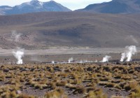 The steaming geysers of northern Chile's Valley of the Moon - a highlight of our Chile Tours