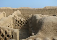 The crumbling ruins of the Chan Chan complex in northern Peru