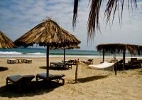 Palm-fringed Mancora, a great place to relax after a Peru Tour.