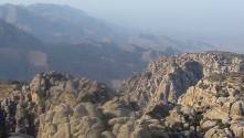 Looking out at the jebels in Dana