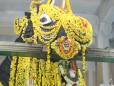 Decorated bull inside Bull Temple