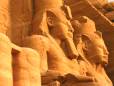A close-up of Abu Simbel