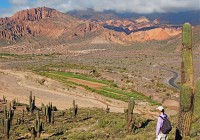 The spectacular moutainous landscape around Salta in Argentina as seen on our Argentina Tours