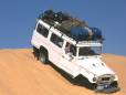 Driving in the sand dunes