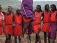 Masai warrior jumping