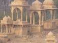 Shrines at the lake edge