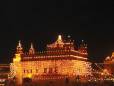 The temple at night
