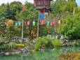 Colourful lantens of a temple