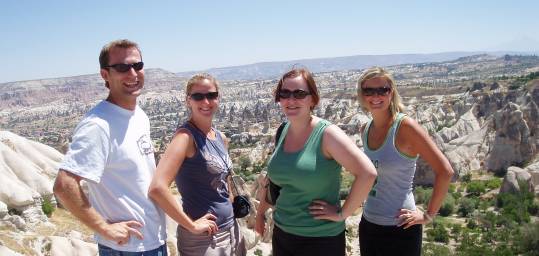 A group of on the go travellers at Cappadocia