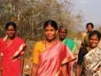 Brightly clothed local women