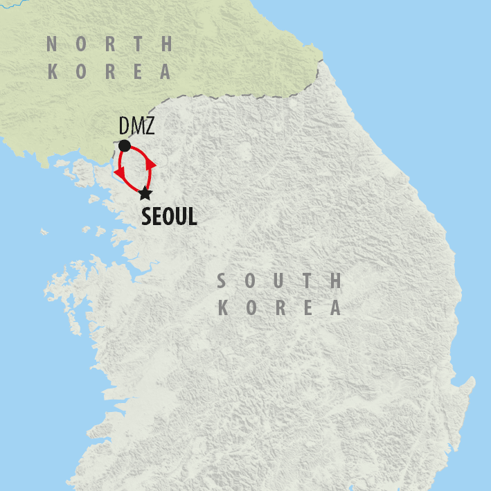 Map of Heart of Seoul City Break - 5 days