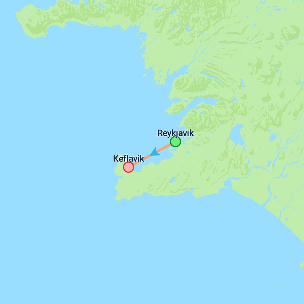 Unforgettable Iceland - 5 days map
