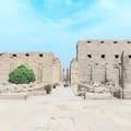 The entrance to the ancient city of Luxor