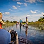 Riding mokoros in the Okavango Delta | Botswana | Africa