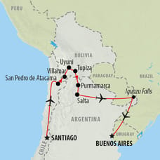 Andean Discovery - 18 days Map