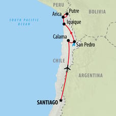 Atacama & the North - 10 Days Map