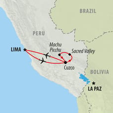 Into the Incan Empire - 8 days Map