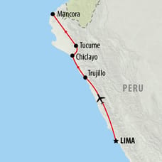 Northern Peru Discovery - 14 days Map