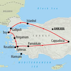 Turkey Unplugged - 10 Days Map