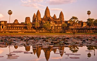 Angkor Wat in Cambodia at sunset - Southeast Asia - On The Go Tours